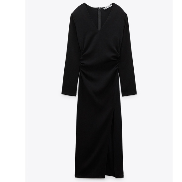 Zara Ruched Waist Dress - Picture 1 of 5